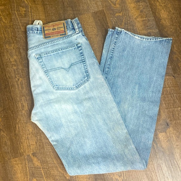 VNTG DIESEL KRATT L34 MADE IN ITALY BUTTON FLY STRAIGHT LEG LOOSE FIT 100%COTTON